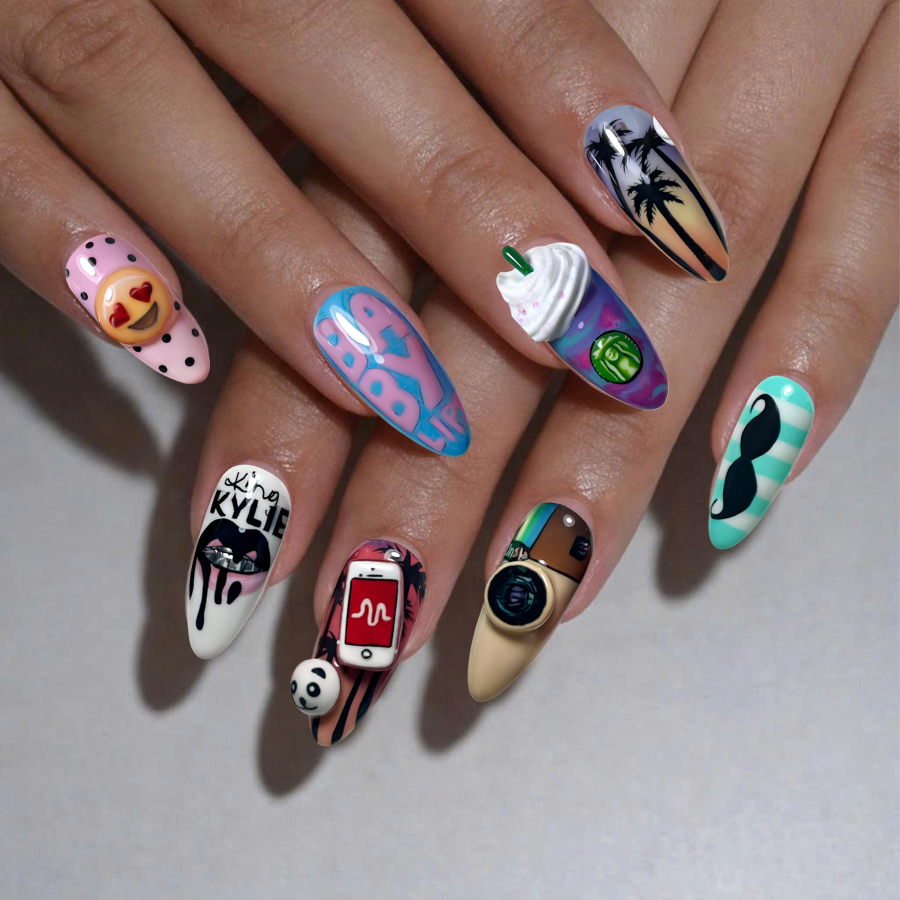 Y2K Pop Art Nail Set