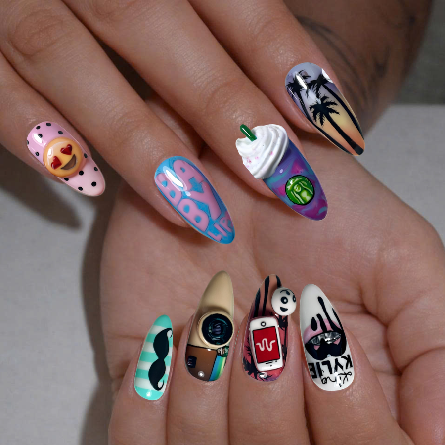 Y2K Pop Art Nail Set